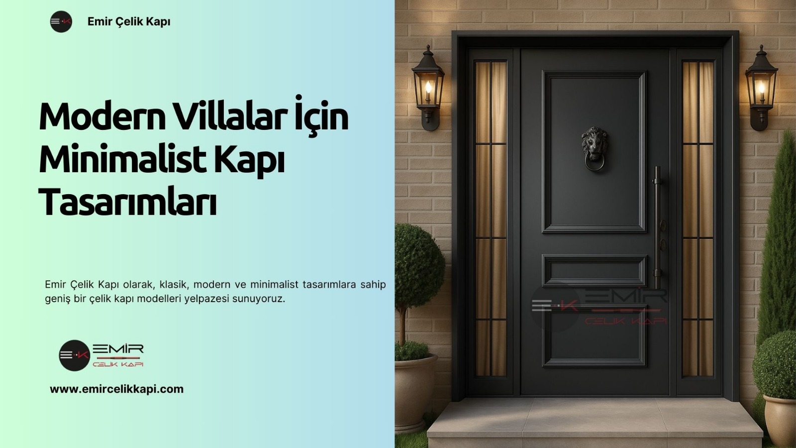 Modern Villalar İçin Minimalist Kapı Tasarımları