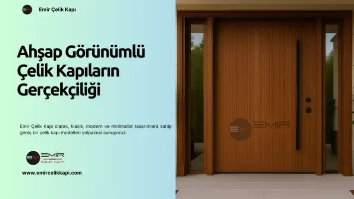 Ahşap Görünümlü Çelik Kapıların Gerçekçiliği