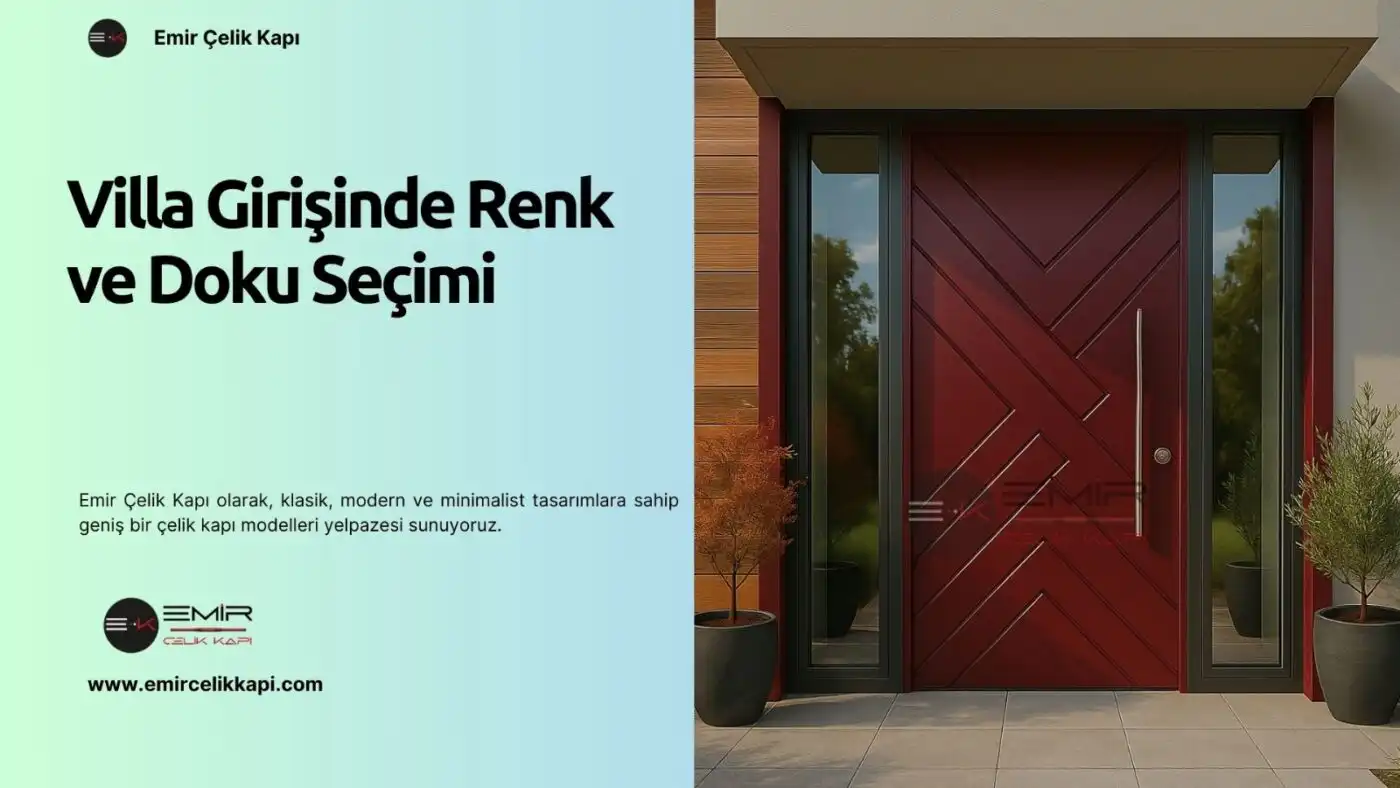 Villa Girişinde Renk Ve Doku Seçimi