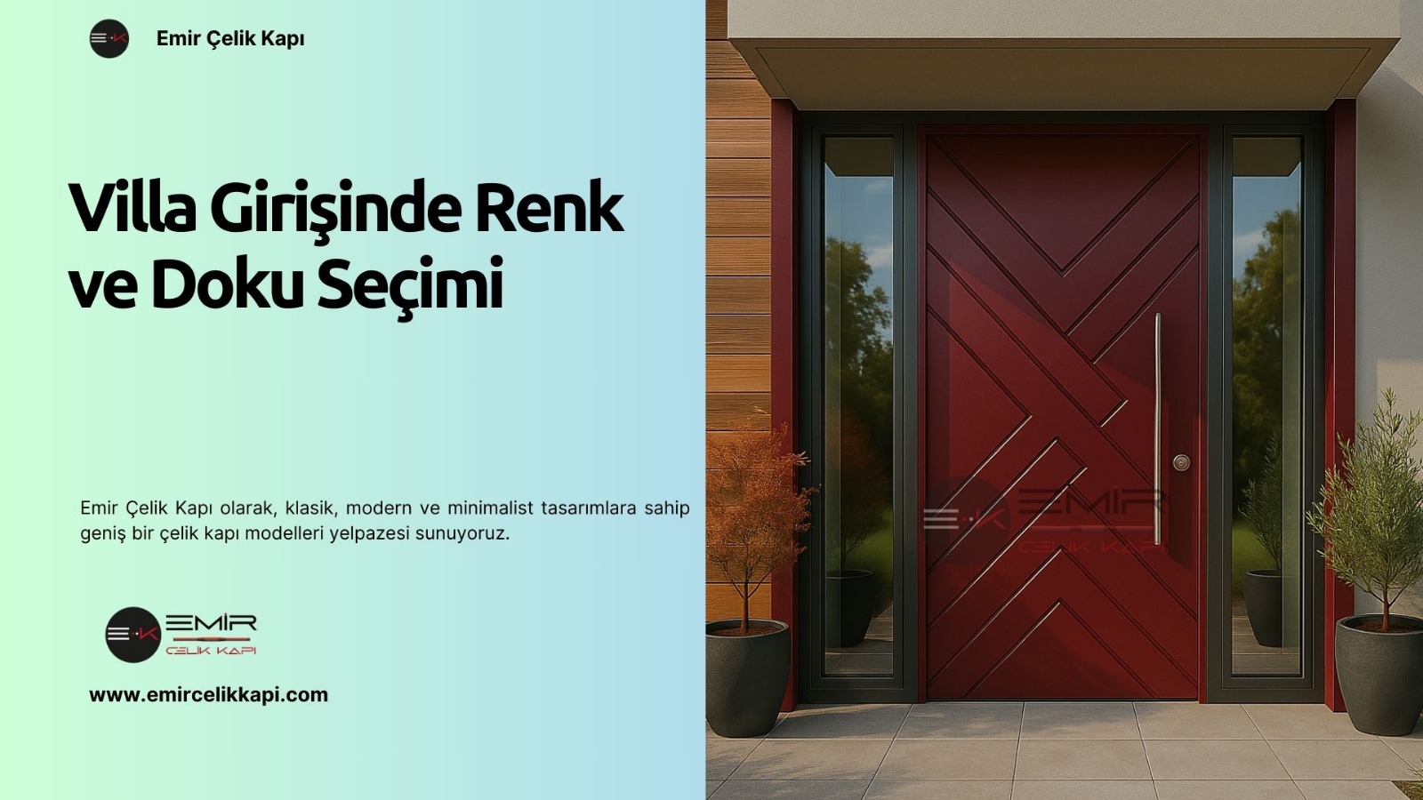 Villa Girişinde Renk Ve Doku Seçimi 2 Villa Girişinde Renk Ve Doku Seçimi