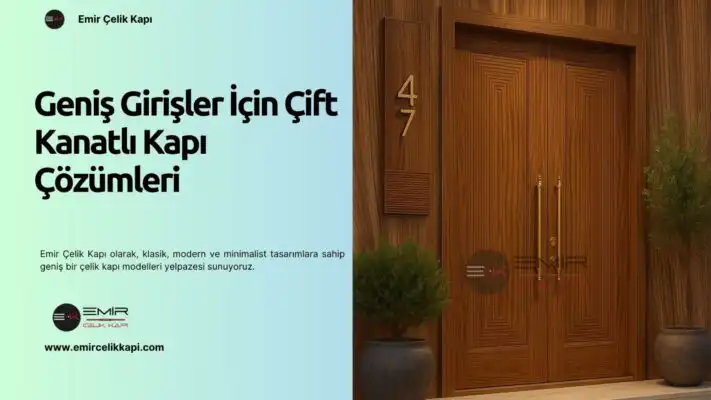 Geniş Girişler İçin Çift Kanatlı Kapı Çözümleri