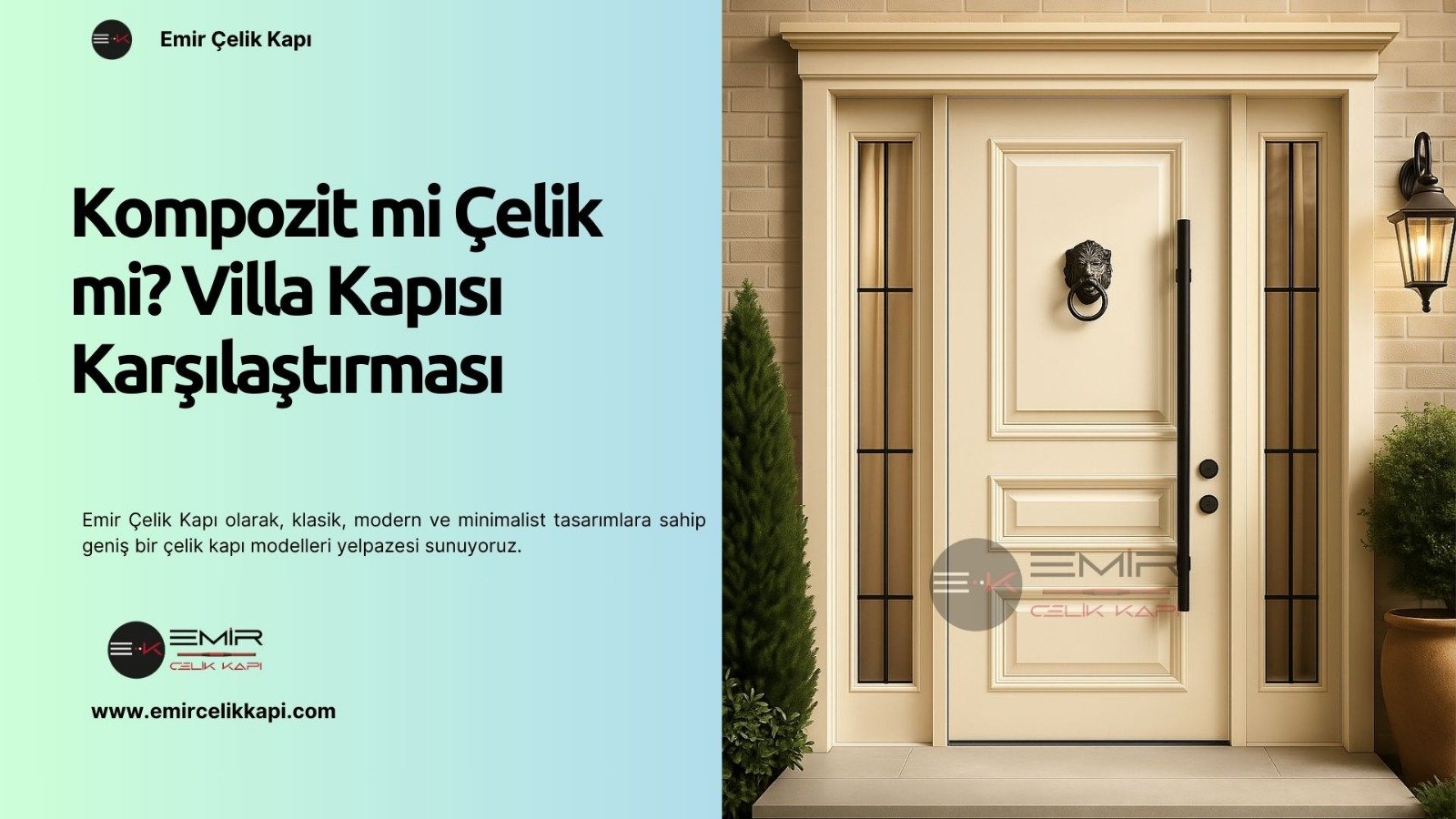 Kompozit Mi Çelik Mi? Villa Kapısı İçin En İyi Malzeme 1 Kompozit Mi Çelik Mi? Villa Kapısı Karşılaştırması