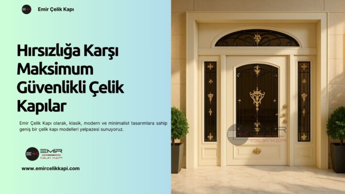 Hırsızlığa Karşı Maksimum Güvenlikli Çelik Kapılar