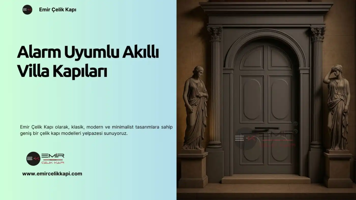 Alarm Uyumlu Akıllı Villa Kapıları Alarm Uyumlu Akıllı Villa Kapıları
