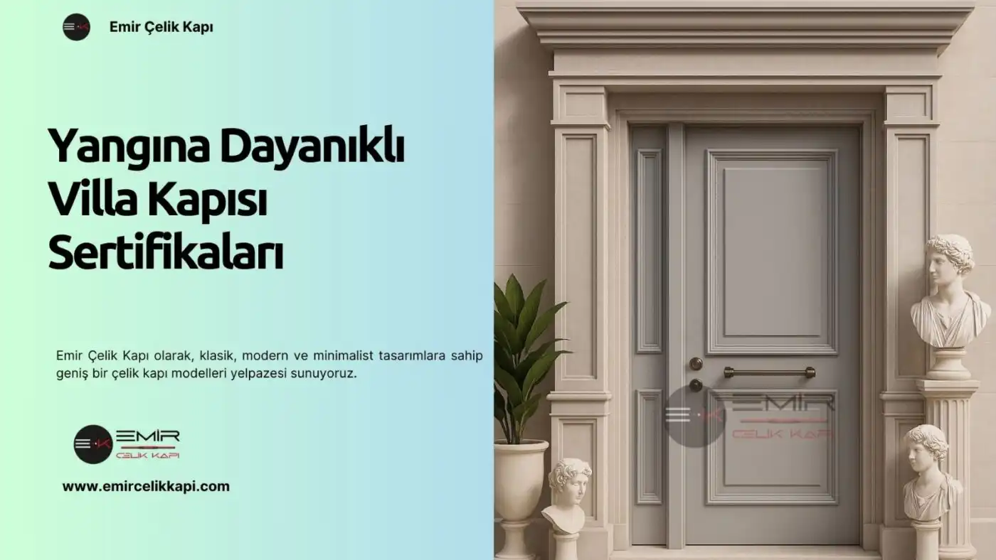Yangına Dayanıklı Villa Kapısı Sertifikaları Yangına Dayanıklı Villa Kapısı Sertifikaları