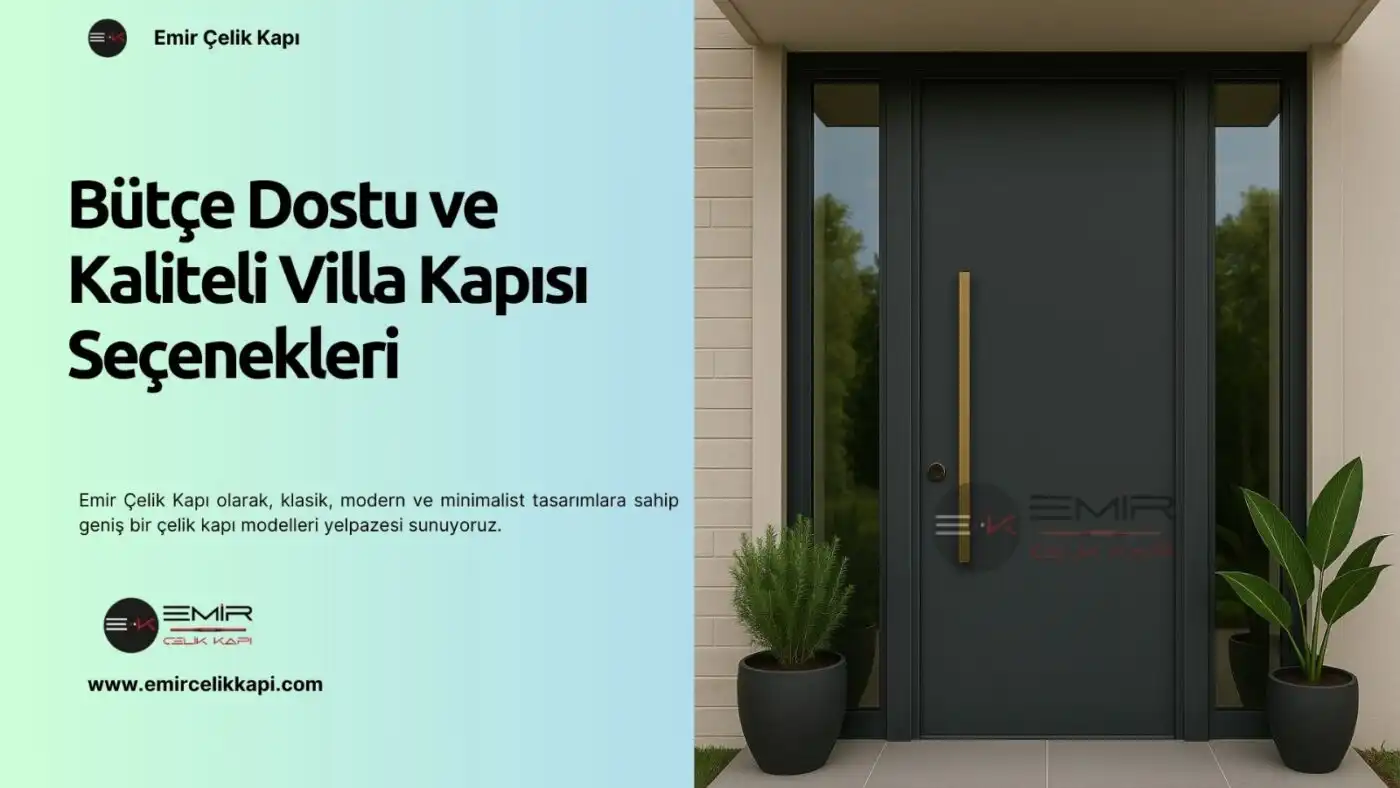 Bütçe Dostu Ve Kaliteli Villa Kapısı Seçenekleri