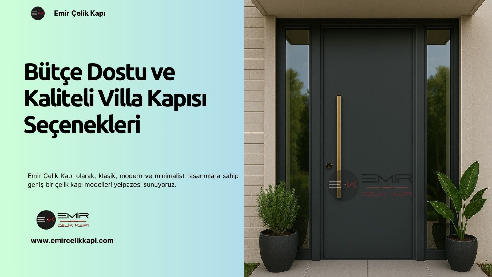 Bütçe Dostu ve Kaliteli Villa Kapısı Seçenekleri