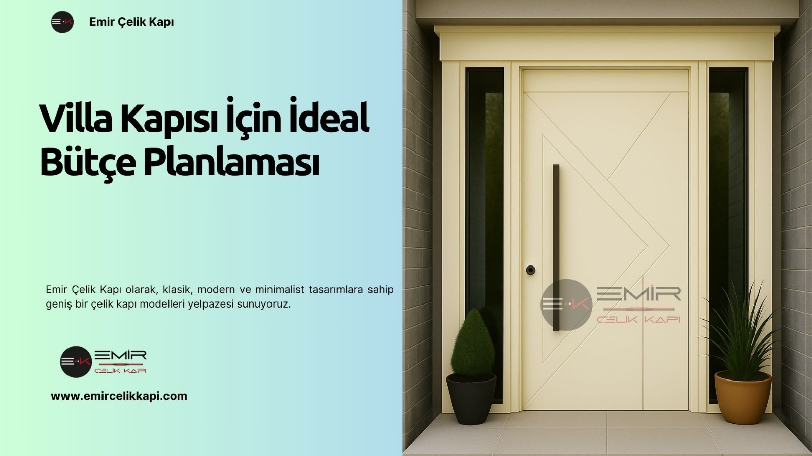 Villa Kapısı İçin İdeal Bütçe Planlaması