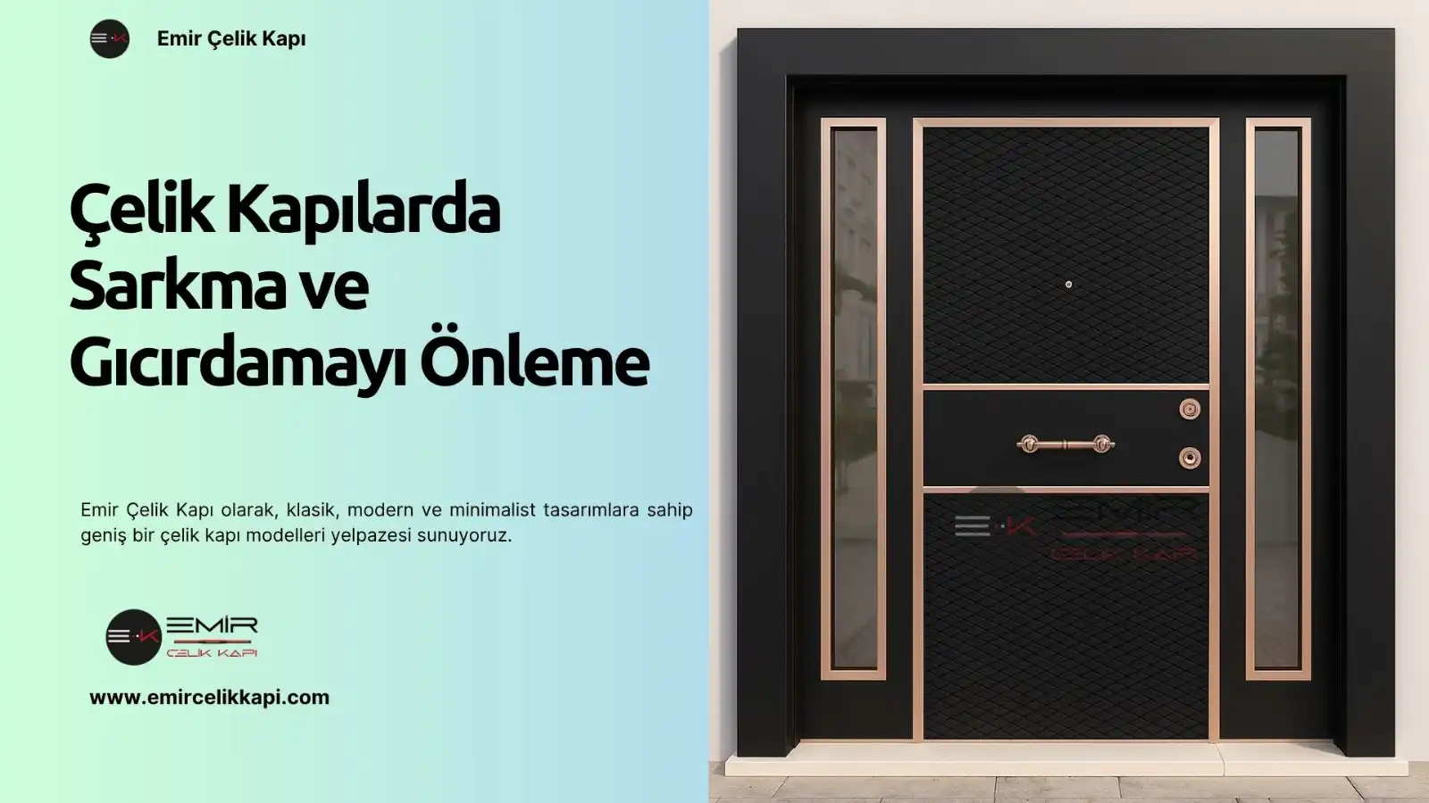 Çelik Kapılarda Sarkma Ve Gıcırdamayı Önleme 2 Çelik Kapılarda Sarkma Ve Gıcırdamayı Önleme
