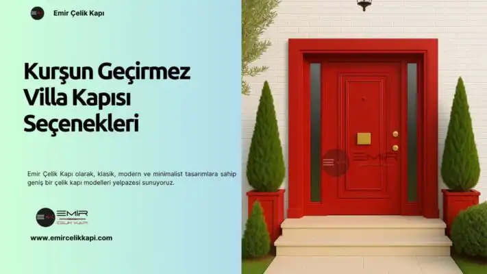 Kurşun Geçirmez Villa Kapısı Seçenekleri