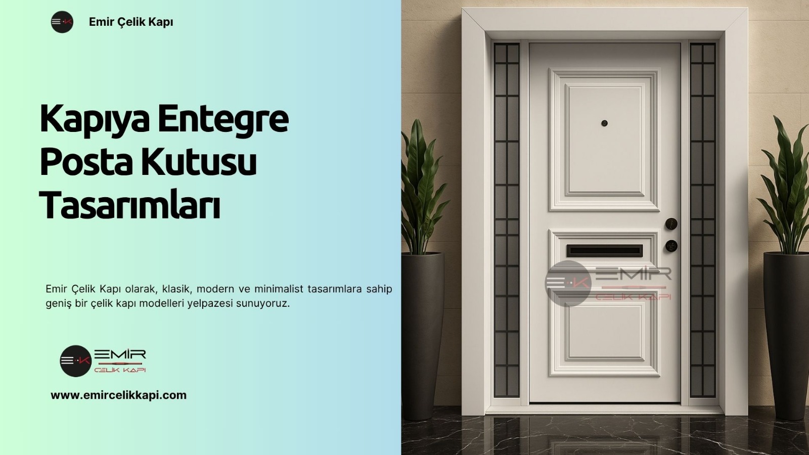 Kapıya Entegre Posta Kutusu Tasarımları