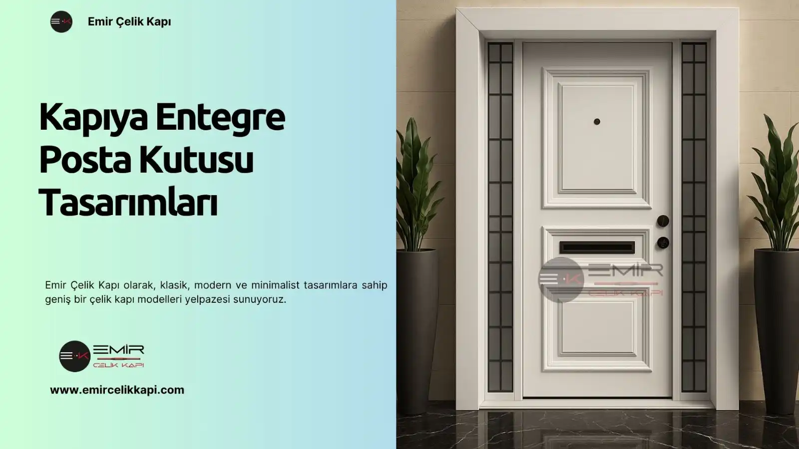 Kapıya Entegre Posta Kutusu Tasarımları