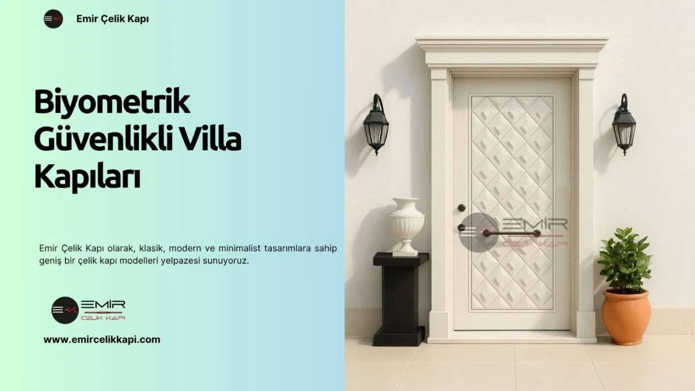 Biyometrik Güvenlikli Villa Kapıları Biyometrik Güvenlikli Villa Kapıları