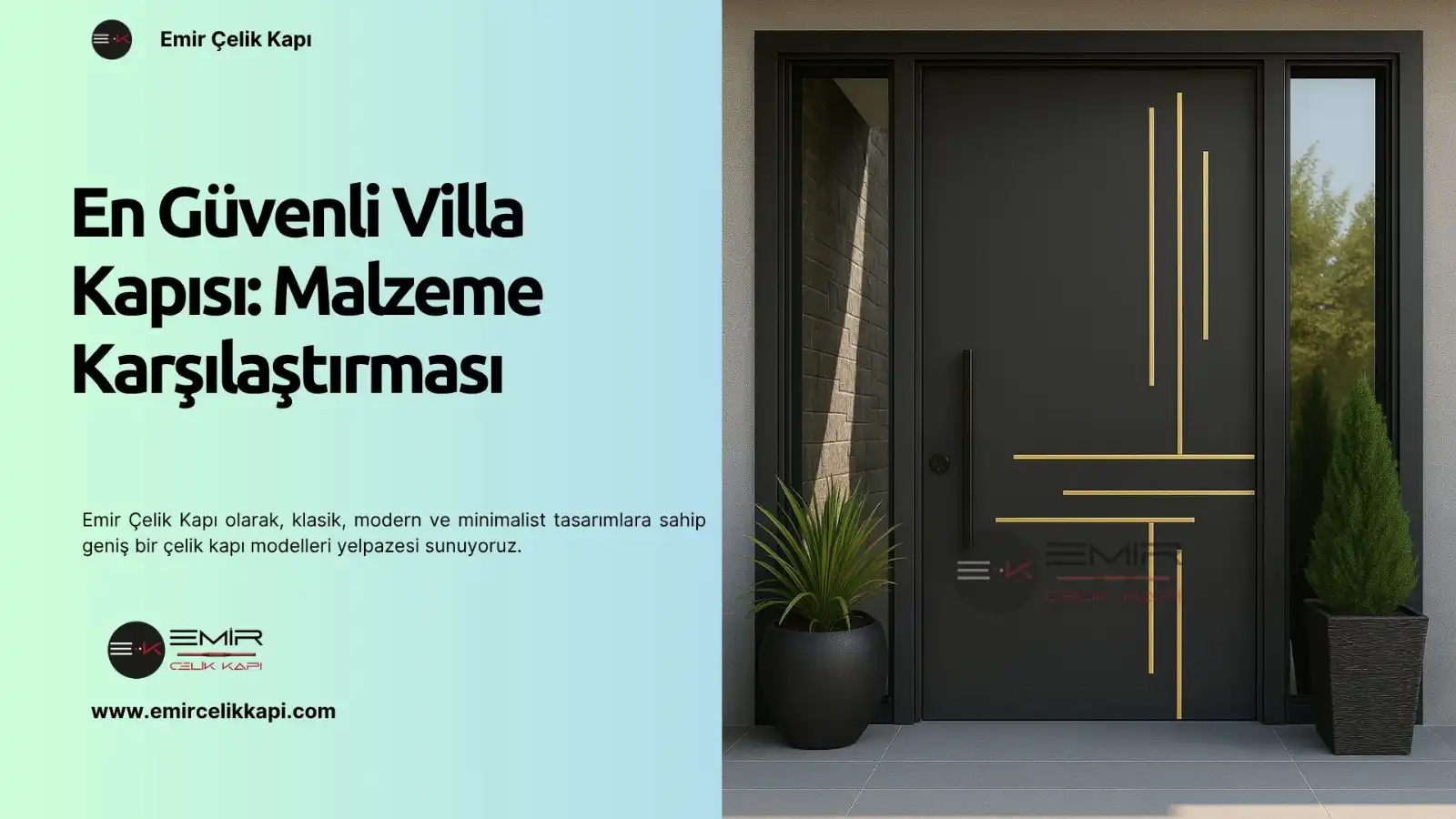 En Güvenli Villa Kapısı: Malzeme Karşılaştırması 3 En Güvenli Villa Kapısı: Malzeme Karşılaştırması