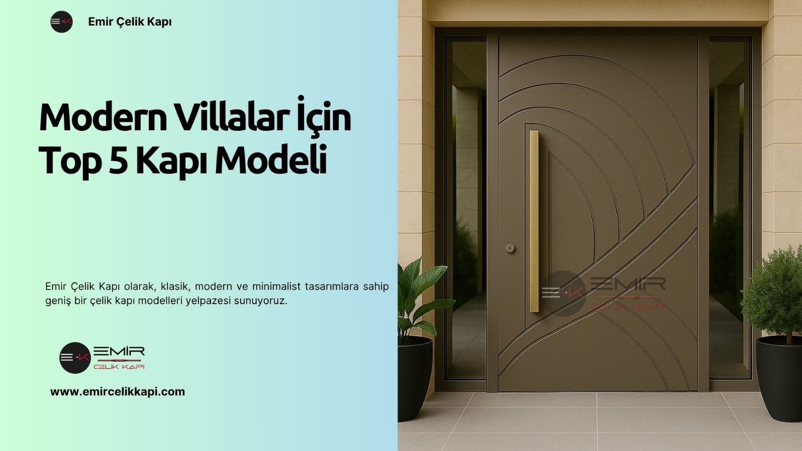 Modern Villalar İçin Top 5 Kapı Modeli