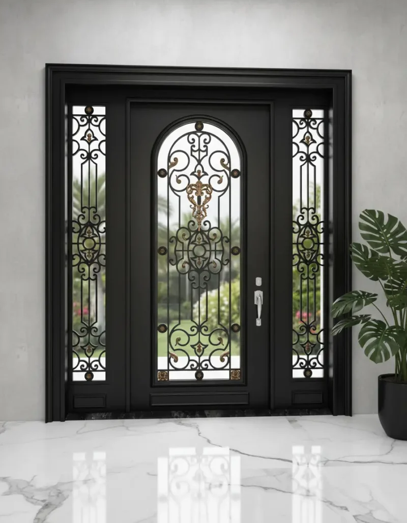 Ferforje Kapi Villa Kapisi 1047 Siyah 1