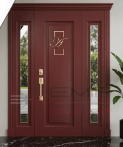 2024 Villa Kapisi Modelleri Fiyatlari 1070 Kirmizi