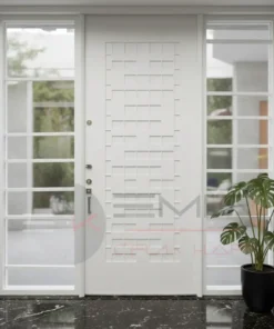 2025 Masif Ahsap Villa Kapisi Modelleri Beyaz