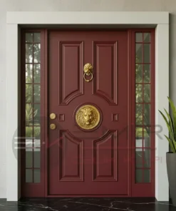 Acik Bej Villa Kapisi Paloa Kirmizi