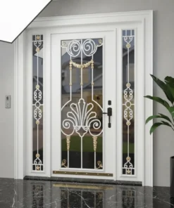 Ahşap Detaylı Ferforjeli Camlı Villa Kapısı 586 1 Ahsap Detayli Ferforjeli Camli Villa Kapisi 586 Beyaz