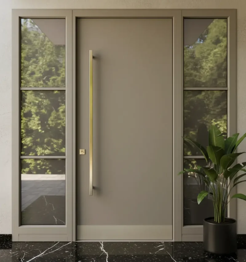 Ahşap Kaplama Camlı Villa Kapısı 587 4 Ahsap Kaplama Camli Villa Kapisi 587 Gri