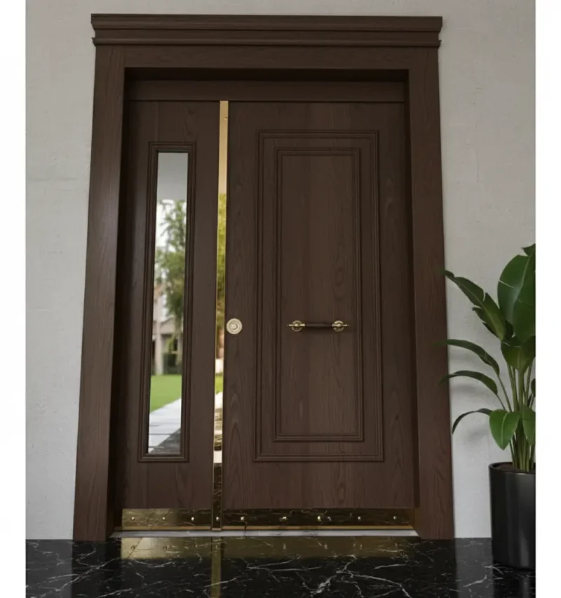 Ahşap Kaplama Çelik Villa Kapısı 577 5 Ahsap Kaplama Celik Villa Kapisi 577 Ceviz