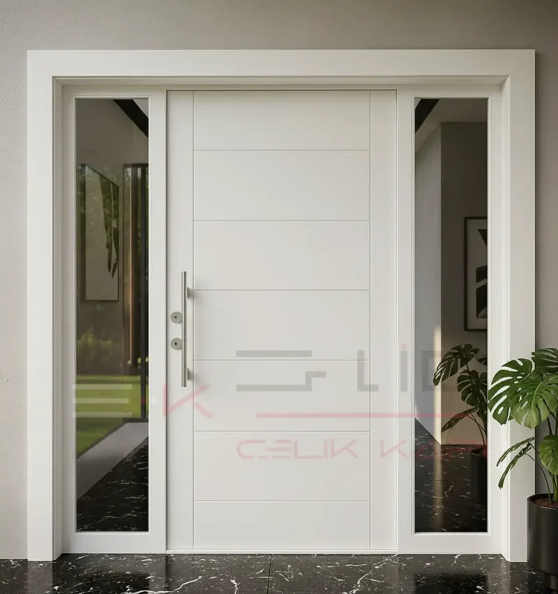 Ahşap Villa Kapısı Chicago 1 Ahsap Villa Kapisi Chicago Kopya Beyaz