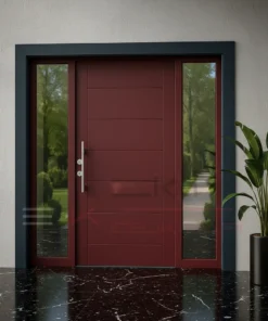 Ahsap Villa Kapisi Chicago Kopya Kirmizi