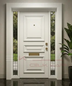 Ahsap Villa Kapisi Francesca Beyaz