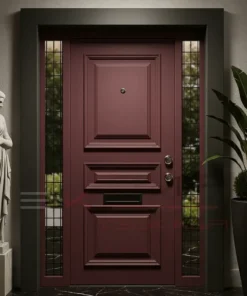 Ahsap Villa Kapisi Francesca Kirmizi