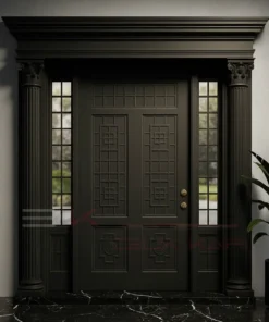 Ahsap Villa Kapisi Grazia Siyah