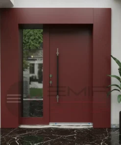 Antrasit Villa Kapisi Balikesir Kirmizi