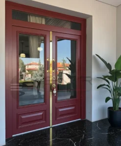 Antrasit Villa Kapisi Kemerburgaz Kirmizi