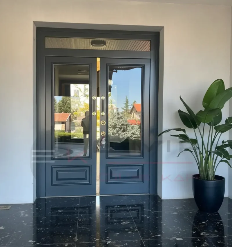 Antrasit Villa Kapısı Kemerburgaz 2 Antrasit Villa Kapisi Kemerburgaz Siyah