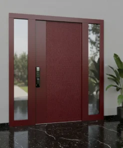 Bakir Kaplama Villa Kapisi Modelleri Fiyatlari 598 Kirmizi