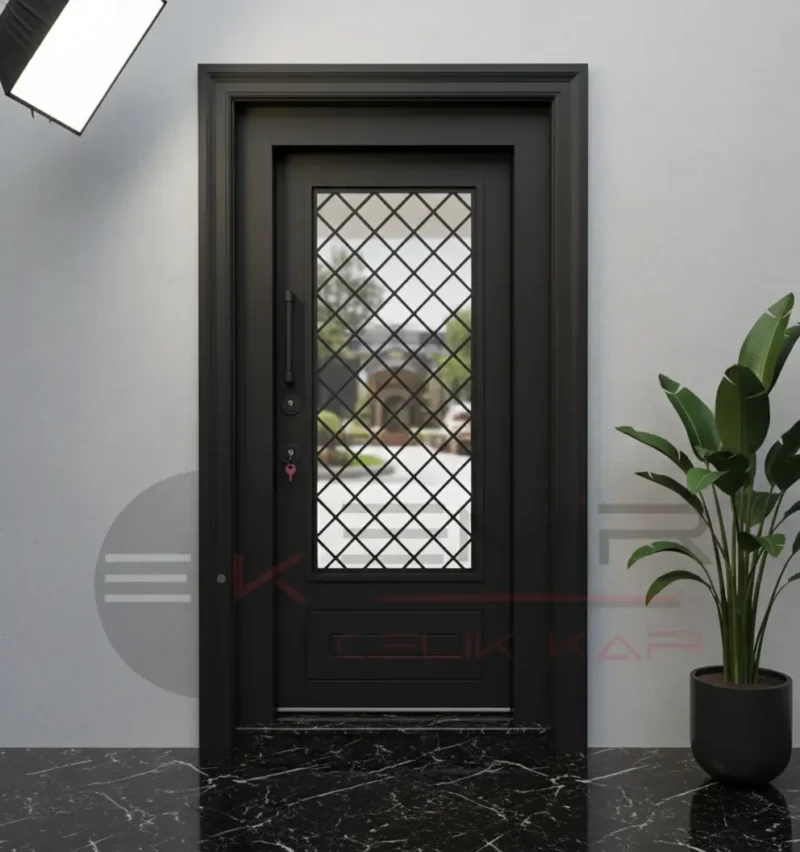 Beyaz Camlı Villa Kapısı Zekeriyaköy 2 Beyaz Camli Villa Kapisi Zekeriyakoy Siyah