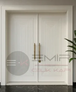 Beyaz Villa Kapisi Clounce Gri