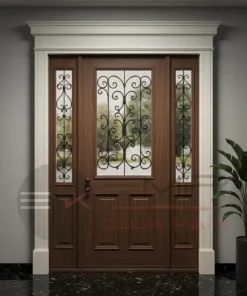 Beyaz Villa Kapisi Emilia Ceviz