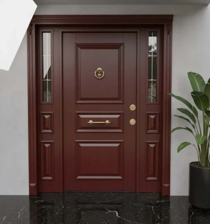 Ceviz Villa Kapısı Modelleri 547 3 Ceviz Villa Kapisi Modelleri 547 Kirmizi