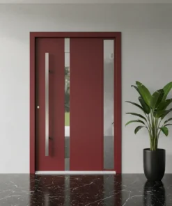 Dis Etkenlere Dayanikli Villa Kapisi Modelleri 254 Kirmizi