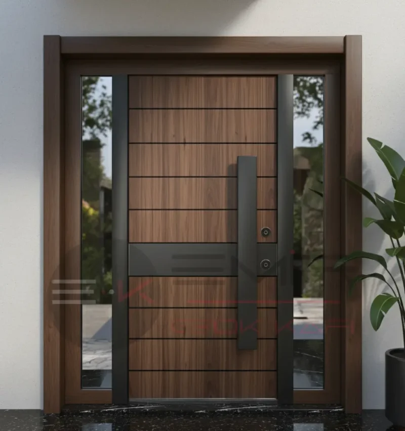 Dış Etkenlere Dayanıklı Villa Kapısı Space 5 Dis Etkenlere Dayanikli Villa Kapisi Space Ceviz