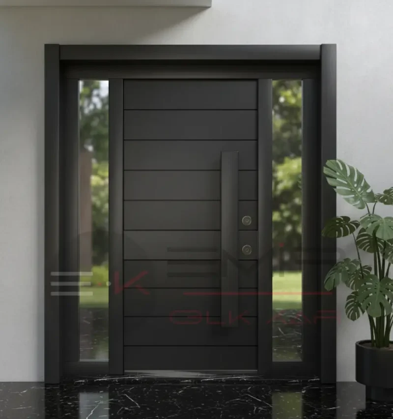 Dış Etkenlere Dayanıklı Villa Kapısı Space 2 Dis Etkenlere Dayanikli Villa Kapisi Space Siyah