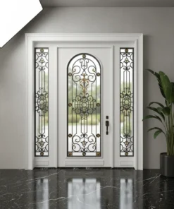 Ferforje Kapi Villa Kapisi 1042 Beyaz