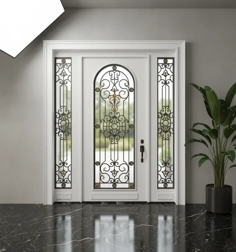 Ferforje Kapı Villa Kapısı 1042 1 Ferforje Kapi Villa Kapisi 1042 Beyaz