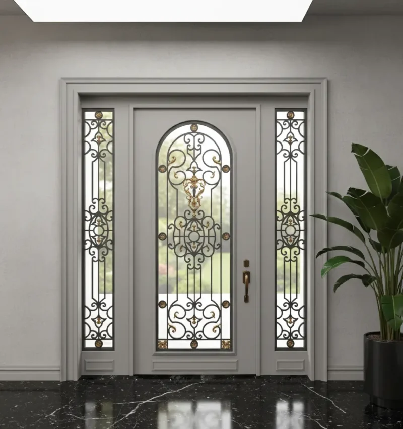Ferforje Kapı Villa Kapısı 1042 4 Ferforje Kapi Villa Kapisi 1042 Gri