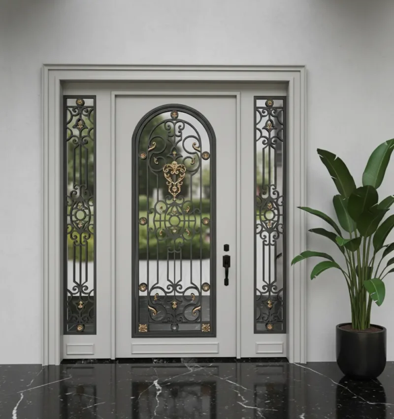 Ferforje Kapı Villa Kapısı 1045 4 Ferforje Kapi Villa Kapisi 1045 Gri