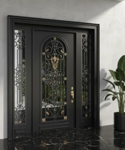 Ferforje Kapi Villa Kapisi 1046 Siyah