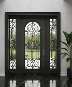 Ferforje Kapi Villa Kapisi 1048 Siyah