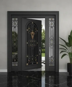 Ferforje Kapi Villa Kapisi 1049 Siyah