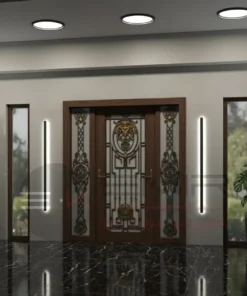 Ferforje Villa Kapisi Modelleri 1089 Ceviz